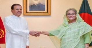 শেখ হাসিনাকে অভিনন্দন জানালেন শ্রীলঙ্কার প্রেসিডেন্ট শেখ হাসিনাকে অভিনন্দন জানালেন শ্রীলঙ্কার প্রেসিডেন্ট