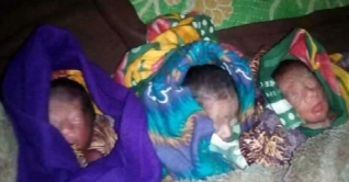 একসঙ্গে তিনকন্যার মা হলেন শেরপুরের সোনিয়া