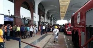 বিমানবন্দরে আগুন, দেড় ঘন্টা পর নিয়ন্ত্রণে