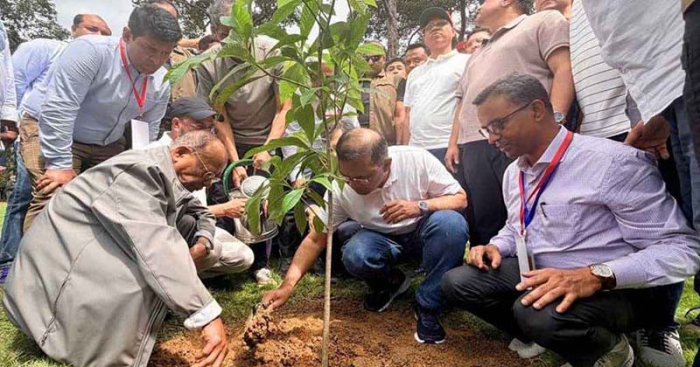 আজ শনিবার প্রধানমন্ত্রী তারেক রহমান দেশব্যাপী ২৫ কোটি বৃক্ষরোপণ কর্মসূচির আনুষ্ঠানিক উদ্বোধন করেছেন। ছবি: পিএমও