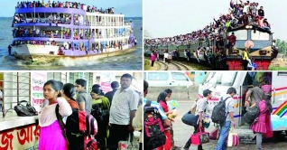 ঈদে বাড়ির যেতে রাজধানী ছাড়ছে মানুষ