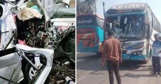 বাগেরহাটে বাস-মাইক্রোবাসের সংঘর্ষ, নারী-শিশুসহ নিহত ১৩