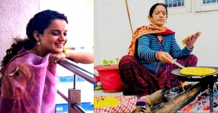 কাঠের উনুনে রান্না, মায়ের কাণ্ডে হাসলেন কঙ্গনা