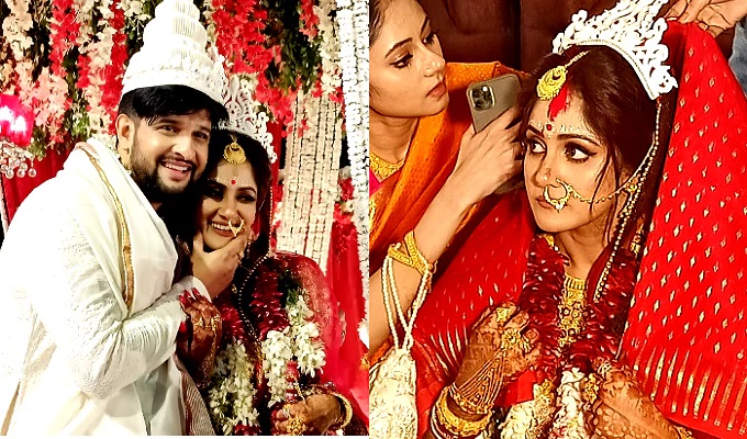 বিয়ে হয়ে গেল তৃণা-নীলের
