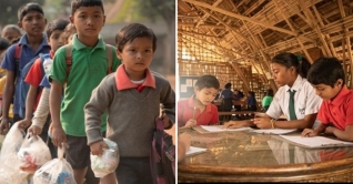 স্কুলের বেতন হিসেবে প্লাস্টিক বর্জ্য স্কুলের বেতন হিসেবে প্লাস্টিক বর্জ্য