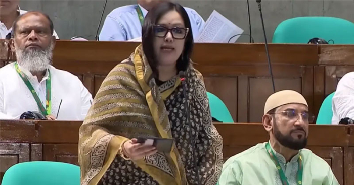 ব্রাহ্মণবাড়িয়া-২ আসনের স্বতন্ত্র সংসদ সদস্য রুমিন ফারহানা।
