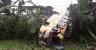 ফরিদপুরে বাস খাদে পড়ে নারীসহ নিহত ৩
