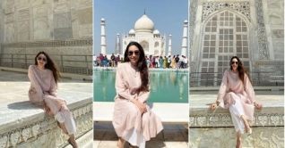 অবশেষে তাজমহল দর্শন করলেন কারিশমা