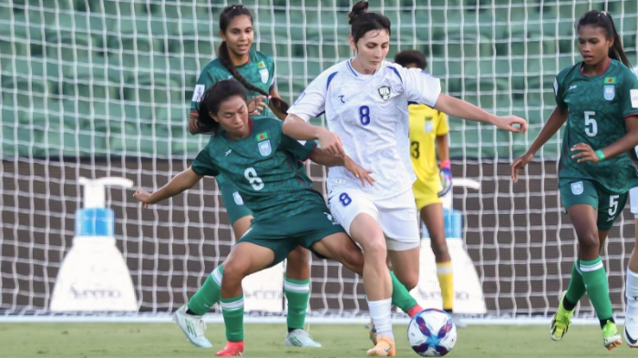 উজবেকিস্তানের কাছে ৪-০ হেরে উইমেন’স এশিয়ান কাপ থেকে বিদায় বাংলাদেশের।