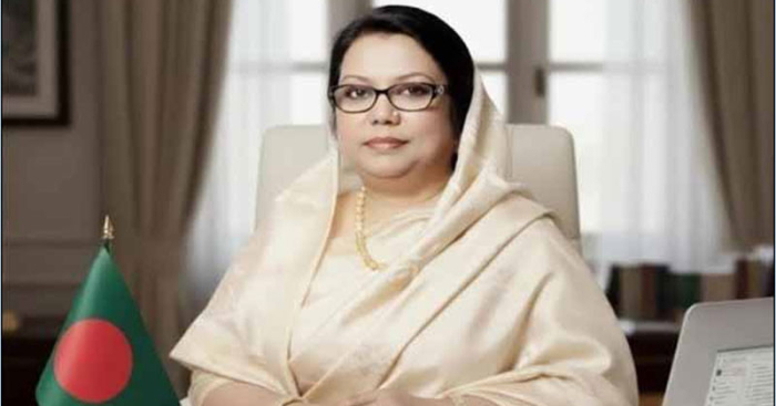 বেসামরিক বিমান পরিবহন ও পর্যটনমন্ত্রী আফরোজা খানম (রিতা)। 