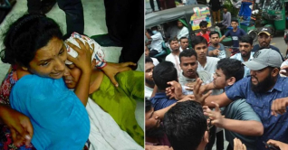 চট্টগ্রামে মানববন্ধনে হামলা, নারীকে লাথি মারার ছবি ভাইরাল
