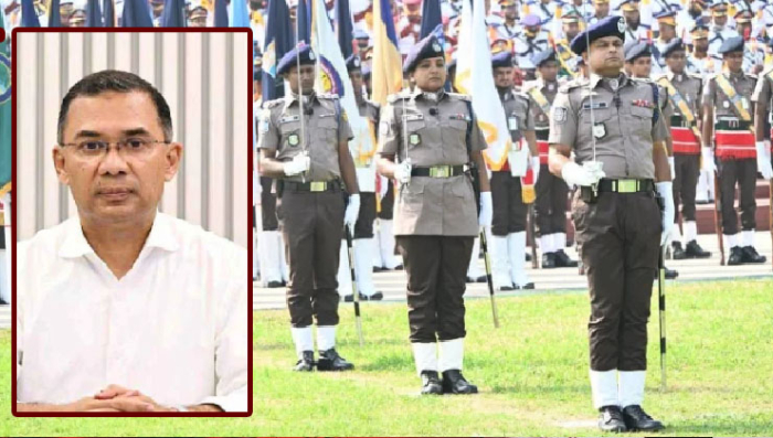 আজ সকালে রাজারবাগে পুলিশ সপ্তাহ-২০২৬-এর উদ্বোধন করেন প্রধানমন্ত্রী তারেক রহমান। ছবি : পিএমও