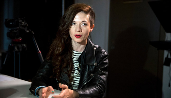 রুশ নারী সাংবাদিক ওকসানা বাউলিনা। ছবি: সংগৃহীত