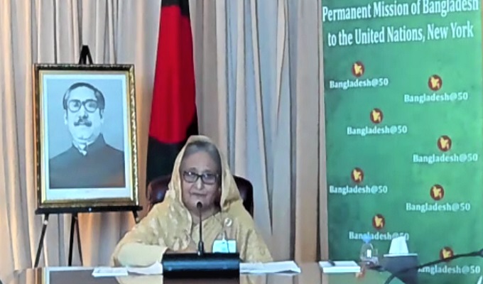 প্রধানমন্ত্রী আজ মঙ্গলবার টেকসই উন্নয়নের ওপর নবম বার্ষিক আন্তর্জাতিক সম্মেলনে ভার্চুয়ালি বক্তব্য প্রদান করেন।