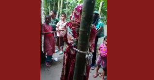 গৃহবধূকে গাছের সঙ্গে বেঁধে রাতভর নির্যাতন গৃহবধূকে গাছের সঙ্গে বেঁধে রাতভর নির্যাতন