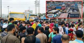 নারী সহকর্মীর মৃত্যু, গার্মেন্টস শ্রমিকদের বিক্ষোভ