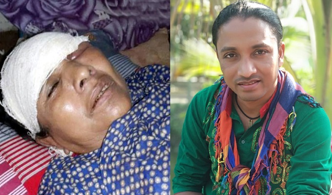মাকে মেরে রক্তাক্ত করেছেন সংগীতশিল্পী সাজু