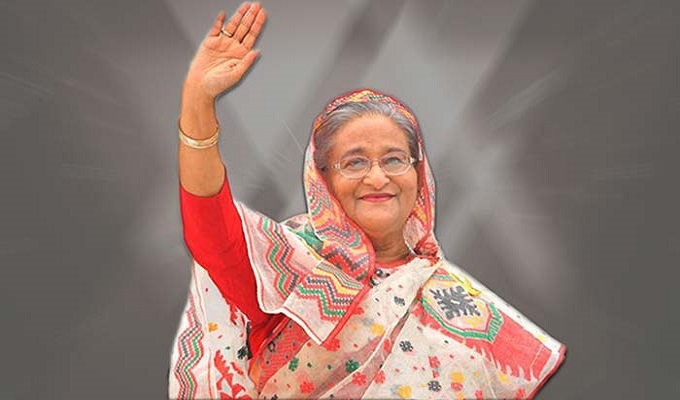 প্রধানমন্ত্রী শেখ হাসিনা।  পুরোনো ছবি