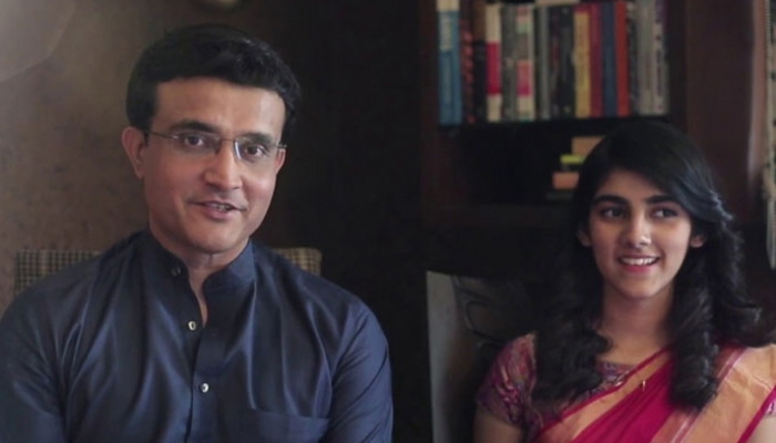 সৌরভ গাঙ্গুলির মেয়ে সানার সঙ্গে।