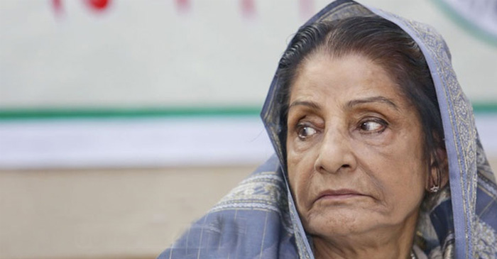 বিরোধী দলীয় নেতা ও জাতীয় পার্টির প্রধান পৃষ্ঠপোষক রওশন এরশাদ। পুরোনো ছবি