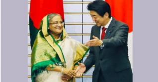 জাপানের সাবেক প্রধানমন্ত্রীর মৃত্যুতে শেখ হাসিনার শোক