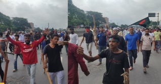 শহীদ মিনারে জনতার ঢল, ঢাকার প্রবেশগুলোতে হাজার হাজার মানুষ