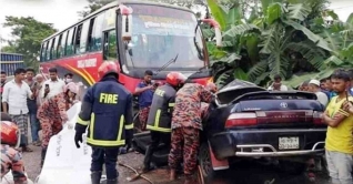 সিলেটে বাস-কার সংঘর্ষে একই পরিবারের ৫ জন নিহত