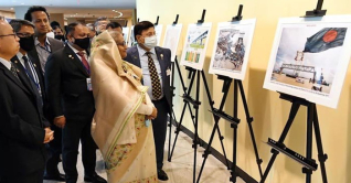 জাতিসংঘে পদ্মাসেতু নিয়ে প্রদর্শনীতে প্রধানমন্ত্রী