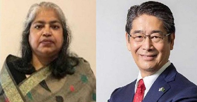 পোল্যান্ডে বাংলাদেশের রাষ্ট্রদূত সুলতানা লায়লা হোসেন এবং ঢাকায় জাপানের রাষ্ট্রদূত ইতো নাওকি। ছবি: সংগৃহীত