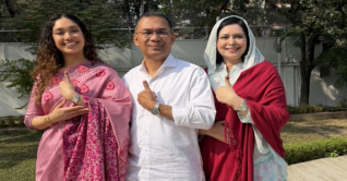 ভোট দিলেন জুবাইদা রহমান ও জাইমা রহমান 