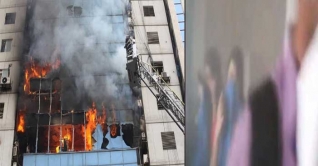 ‘সিঁড়ি না পাঠালে মারা যাবো’, ভবনের ভেতরে নারীদের আকুতি