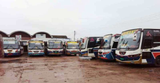 ময়মনসিংহ-সিলেট রুটে ঘোষণা ছাড়াই বাস চলাচল বন্ধ