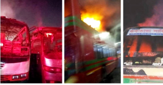 মিরপুরে ৪ বাসে আগুন, গ্রেপ্তার তিন মিরপুরে ৪ বাসে আগুন, গ্রেপ্তার তিন