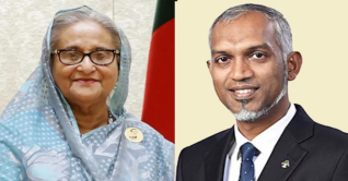 শেখ হাসিনাকে অভিনন্দন জানালেন মালদ্বীপের রাষ্ট্রপতি