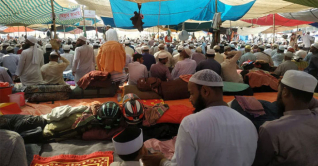 ইজেতমায় দ্বিতীয় দিনের বয়ান চলছে, কাল আখেরি মোনাজাত