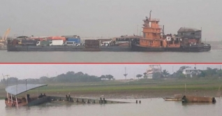 পদ্মায় ফেরিডুবি: চালকের কৌশলে বেঁচে গেল ৪ শতাধিক মানুষ