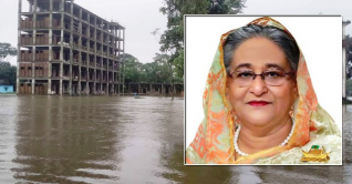 বন্যাকবলিত এলাকা পরিদর্শনে প্রধানমন্ত্রী