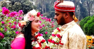 প্রেমের টানে গোপালগঞ্জে জার্মান তরুণী 