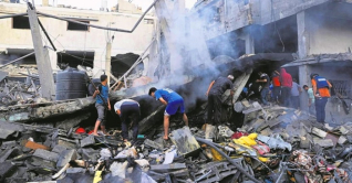 ইসরায়েলি আক্রমনে গাজার একমাত্র ক্যানসার হাসপাতাল ধ্বংস