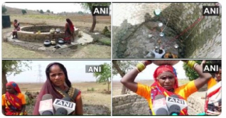 প্রাণের ঝুঁকি নিয়ে খাবার পানি আনেন যে গ্রামের মহিলারা