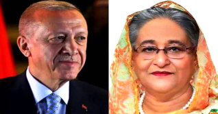 এরদোয়ানকে প্রধানমন্ত্রী শেখ হাসিনার অভিনন্দন