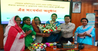 সংবর্ধনা পেলেন স্পেশাল অলিম্পিকে স্বর্ণজয়ী রূপালি