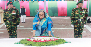 টুঙ্গিপাড়ায় বঙ্গবন্ধুর সমাধিতে প্রধানমন্ত্রীর শ্রদ্ধা নিবেদন