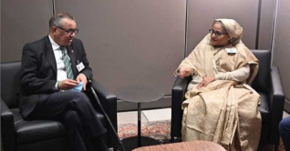 বিশ্ব স্বাস্থ্য সংস্থার মহা পরিচালকের সঙ্গে প্রধানমন্ত্রীর বৈঠক