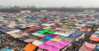 বিশ্ব ইজতেমায় দ্বিতীয় দিনের বয়ান চলছে