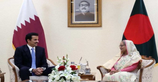 প্রধানমন্ত্রীর সঙ্গে বৈঠকে কাতারের আমির