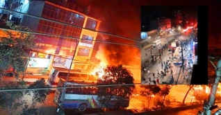 রামপুরায় বাসচাপায় শিক্ষার্থীর মৃত্যু, ৮ বাসে আগুন