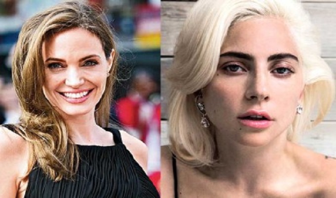 অ্যাঞ্জেলিনা জোলি ও লেডি গাগা । ফাইল ছবি