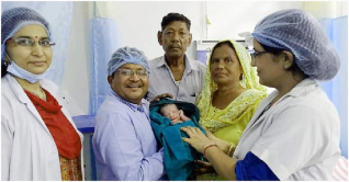 বিয়ের ৫৪ বছর পর কোল আলো করে এলো প্রথম সন্তান