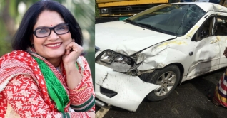 অল্পের জন্য রক্ষা পেলেন অভিনেত্রী শাহনাজ খুশি